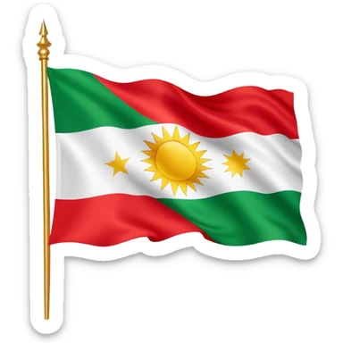 Flag of Kurdistan  sticker
