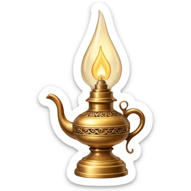 Oil Lamp sticker