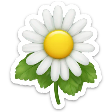 Daisy flower sticker