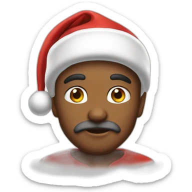 santa claus ebrio sticker