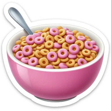Pink Cereal sticker