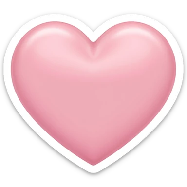 corazón rosa pastel sticker