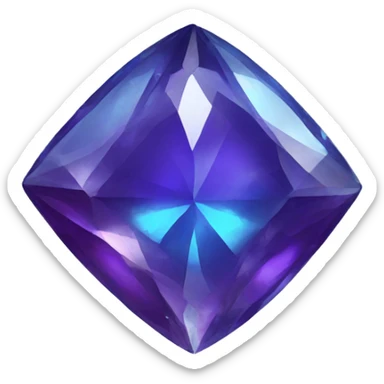 Blue-purple jewel sticker
