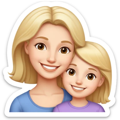 Mother and daughter  sticker