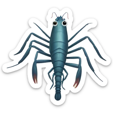 ig-claw River Shrimp (Eng.), Camarón de Río sticker
