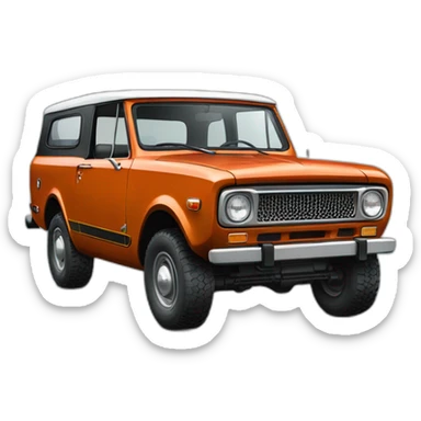 International harvester scout sticker
