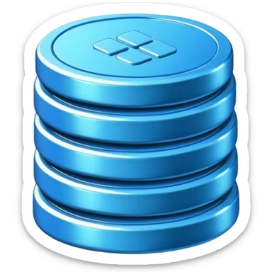 blue coins credit package sticker