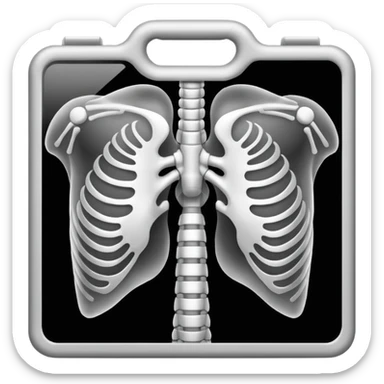 Human Chest X-ray film sticker