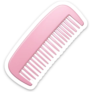 pale pink comb sticker