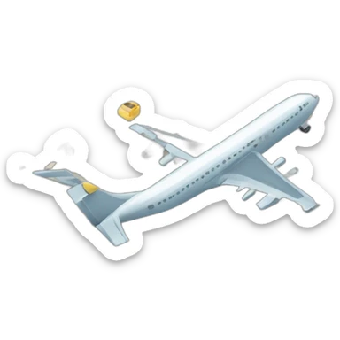Crash de tour et d'avion sticker