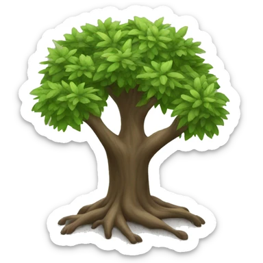 Barefoot tree sticker