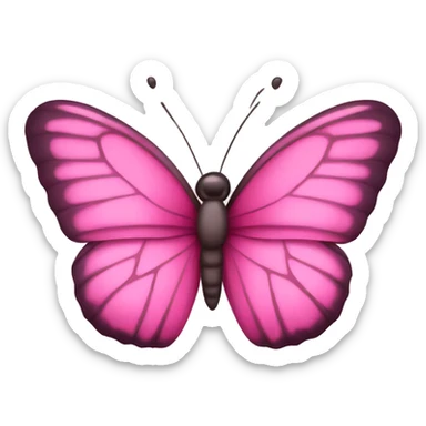 Pink butterfly  sticker