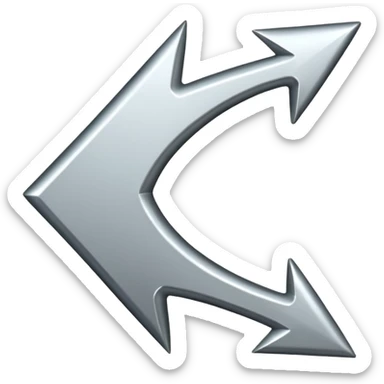 flecha para esquerda sticker