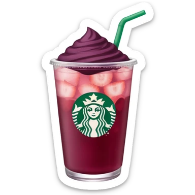Starbucks strawberry açaí lemonade sticker