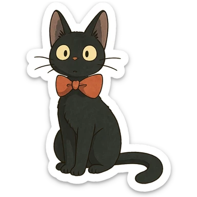 ghibli style cat sticker