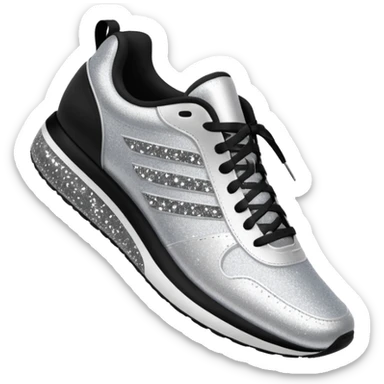 glitter running shoes no brand sticker