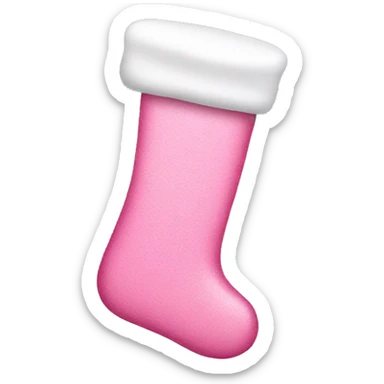 Pink stocking sticker