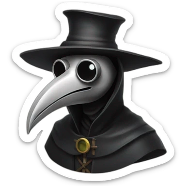Plague doctor sticker