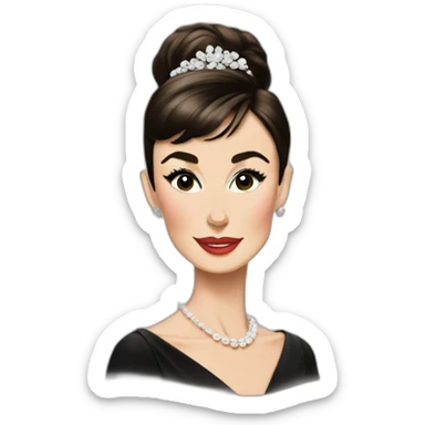 Audrey Hepburn sticker