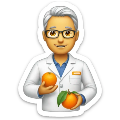 mandarine researcher sticker