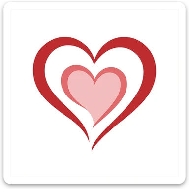 romantic symbol, no background sticker