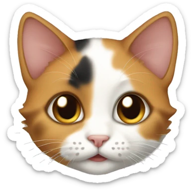 calico kitten sticker