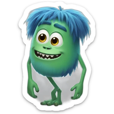 bob of monster inc sticker