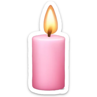 Light pink candle sticker