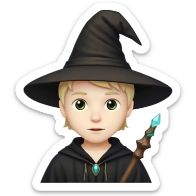 BOy Witch sticker