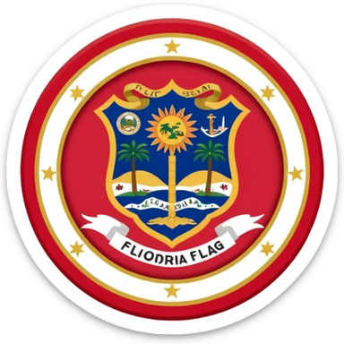 Florida flag sticker