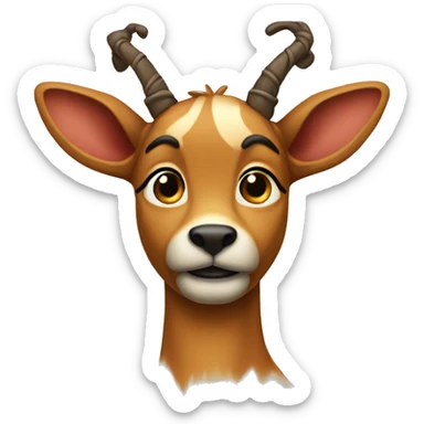 Reh mit Schleife sticker