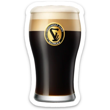 Pint of Guinness sticker