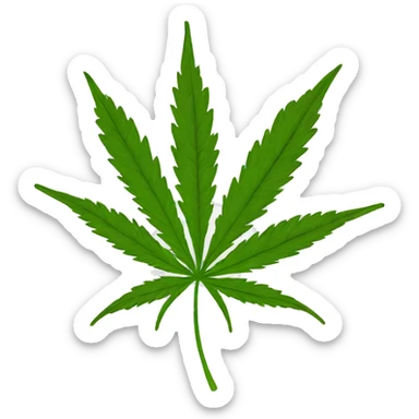 Weed joint sticker