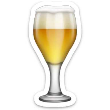 small beer tasting glass sticker