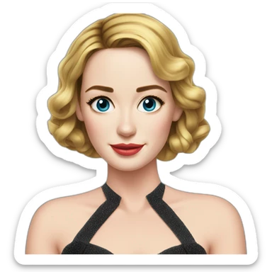 Emily Blunt cocktail dress sticker