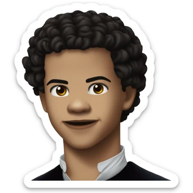 Actor Jacob Anderson as vampire Luis de Point Du Lac in interview with the vampire TVshow 2022 sticker