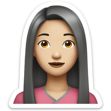 Asian beautiful girl  sticker