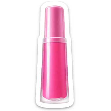 sparkly pink lipgloss tube sticker