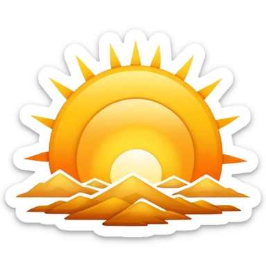Golden Sunrise sticker