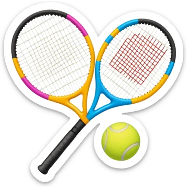 Tennis-Racket Animals sticker