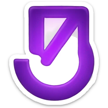 purple flashing trademark symbol sticker