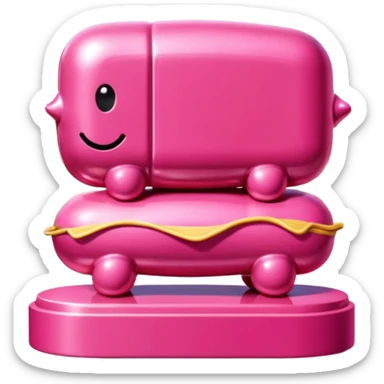  SPAM meat jeff koons style parisian sculpture arty landscape  sticker