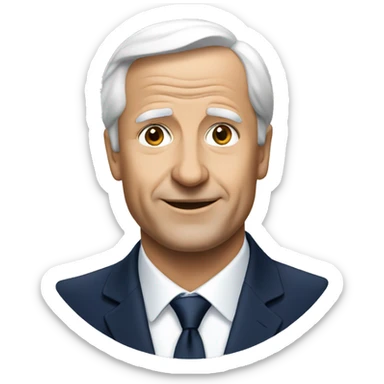 THE FRENCH PRESIDENT sticker