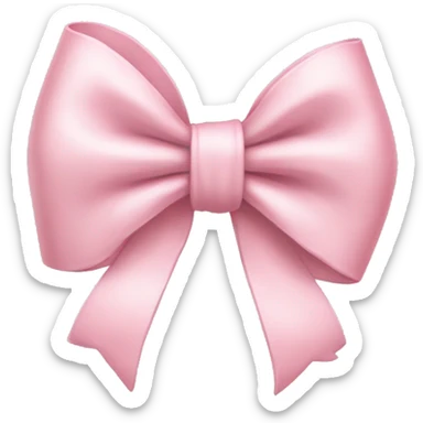 Light pink bow sticker