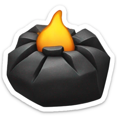 Lump Coal with a bow sticker