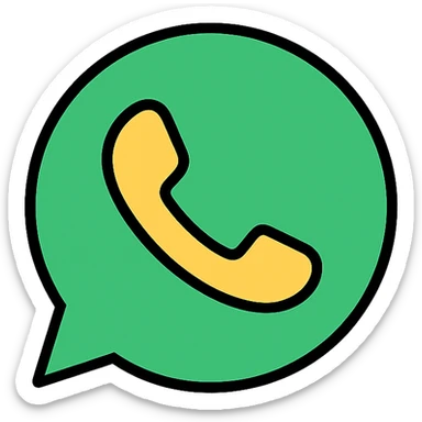 whatsapp logo sticker