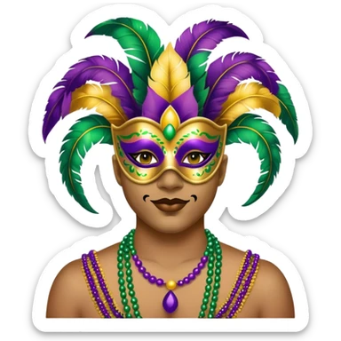 Mardi Gras sticker