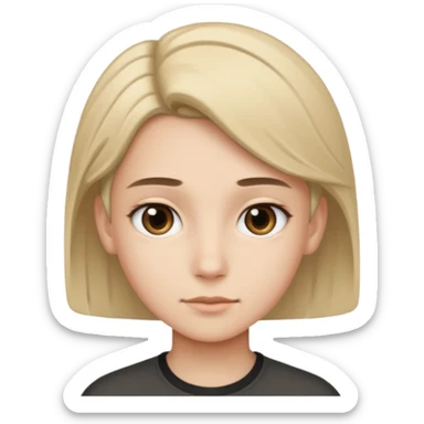 half girl-half boy sticker