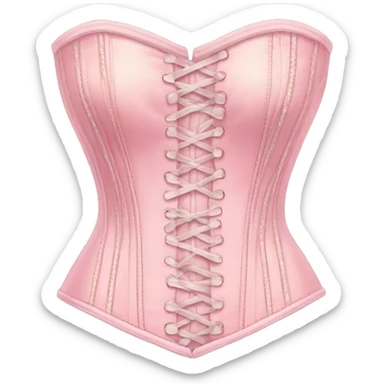 Vintage pink pastel corset sticker