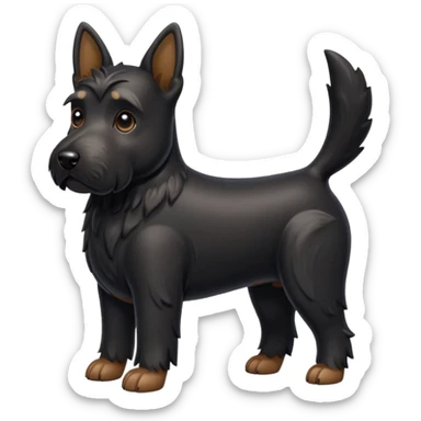 Scottie dog emoji sticker